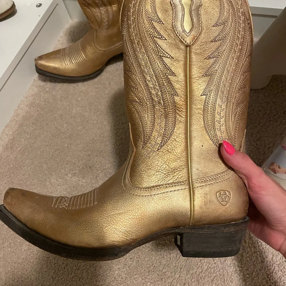 Gold Ariat Boots - Picture 3 of 7